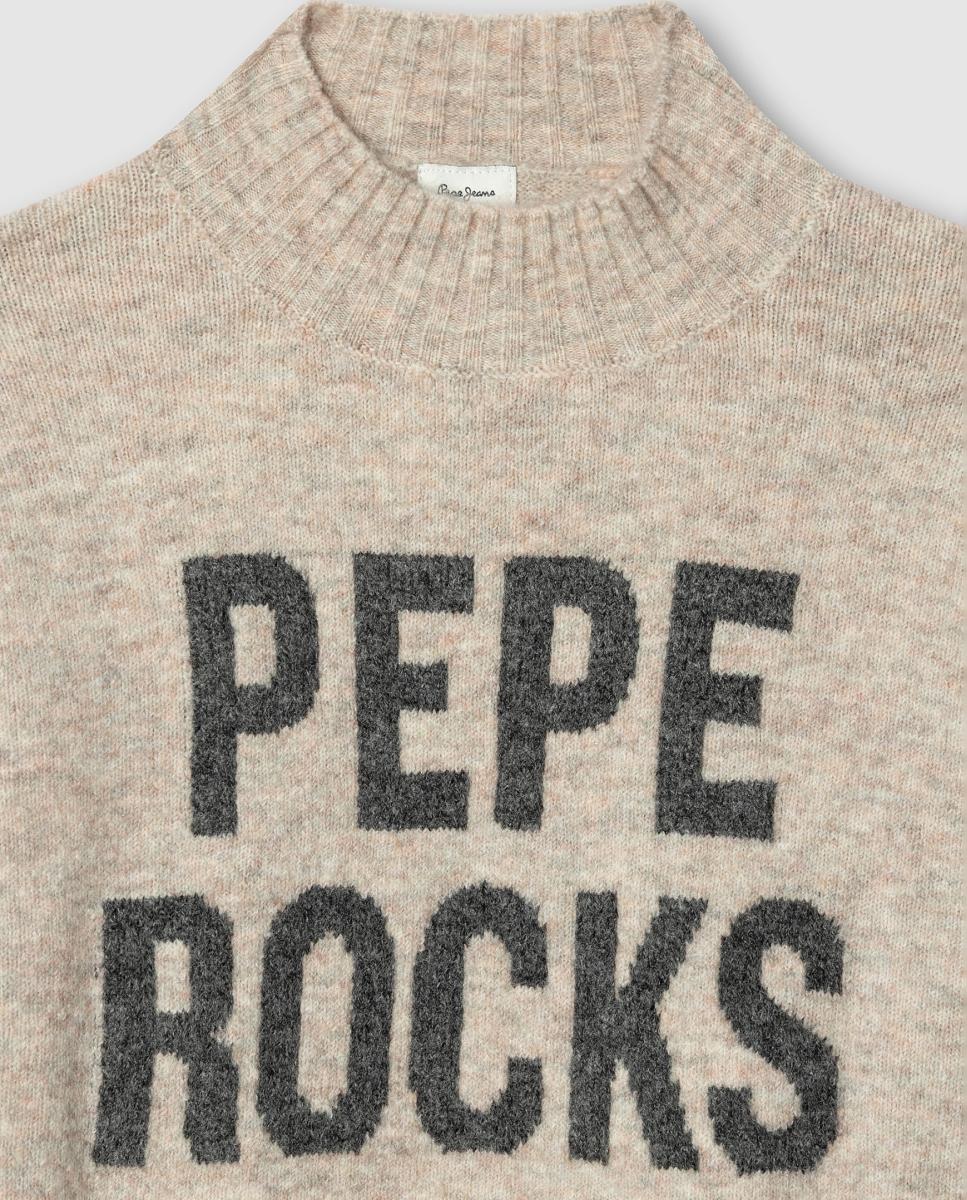 Jersey de punto Maureen de niña - Pepe Jeans - Beige Beige-3