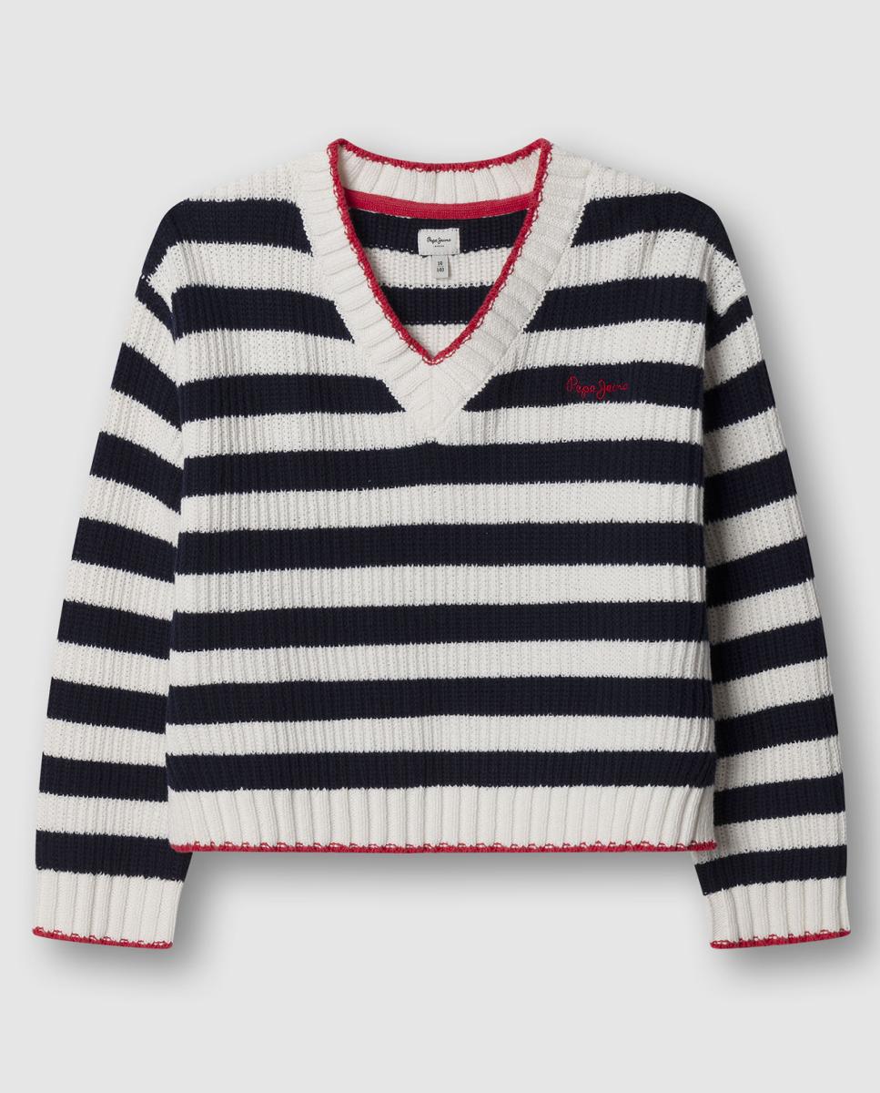 Imagem 0 de Camisola de Malha às Riscas Felicity