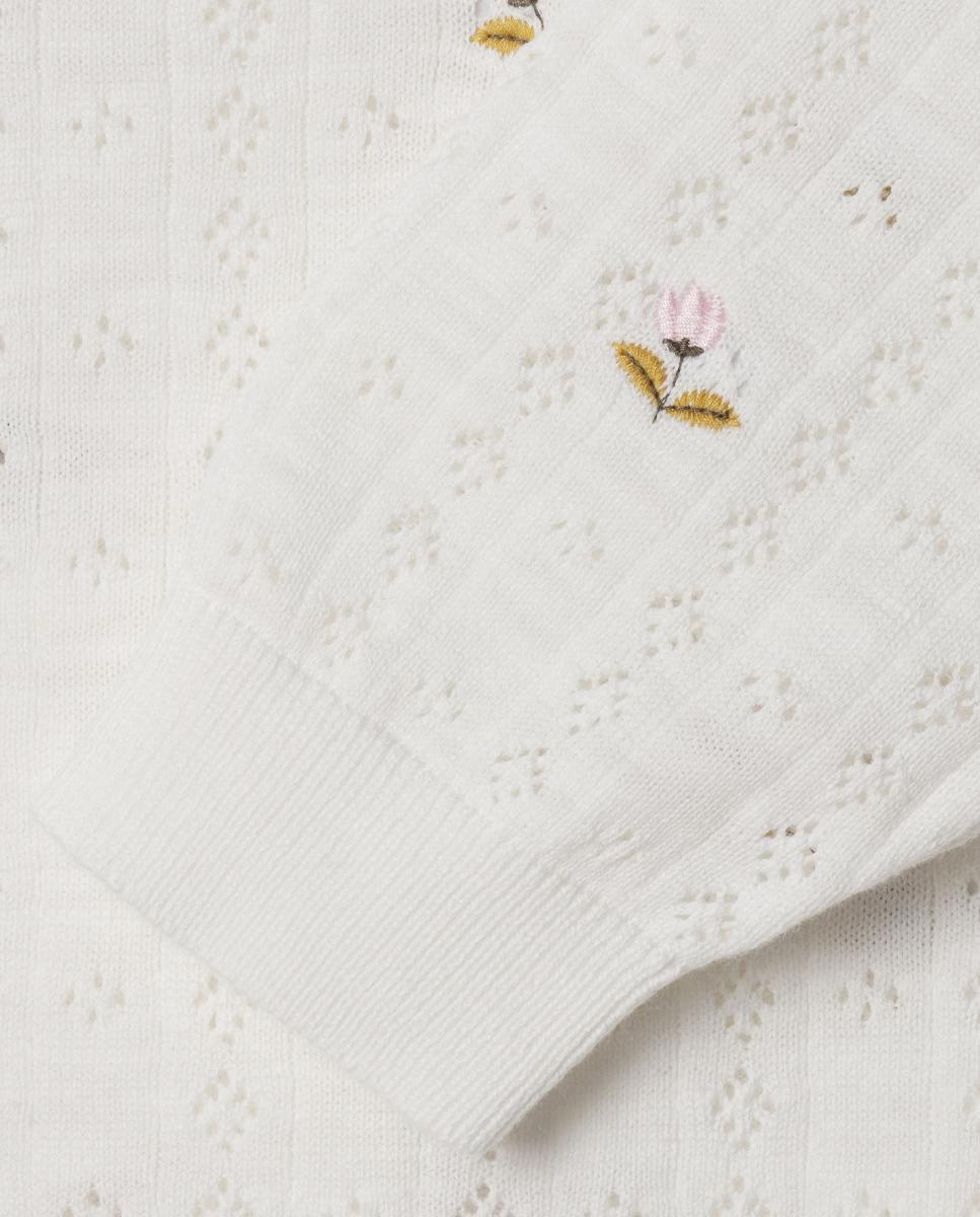Cardigan de Estampado Floral Fancy Pepe Jeans Cru-4