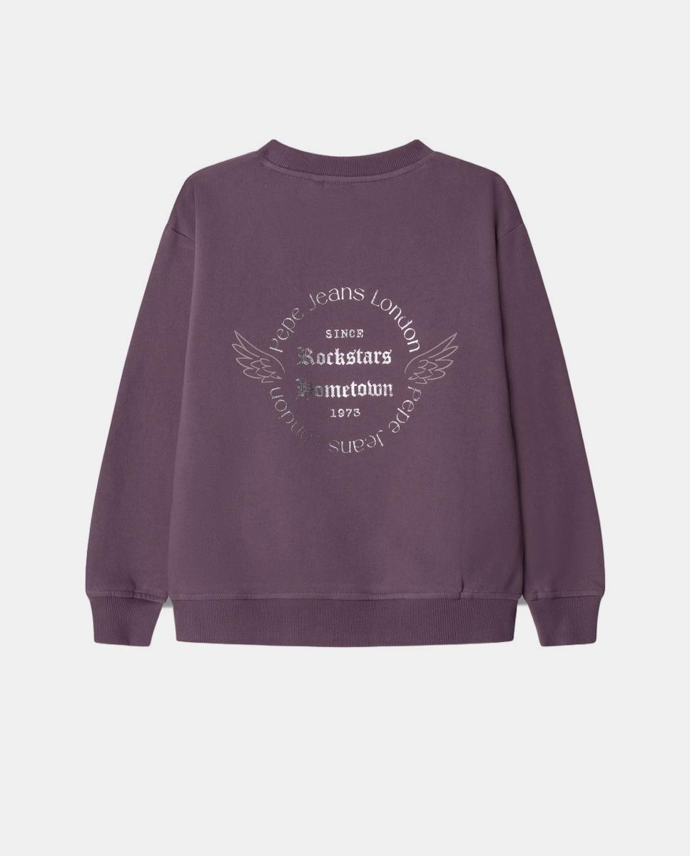 Sudadera Laurette de niña - Pepe Jeans - Morado Morado-2
