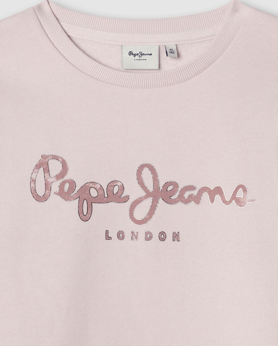 Sudadera Lyra de niña - Pepe Jeans - Rosa Rosa-3