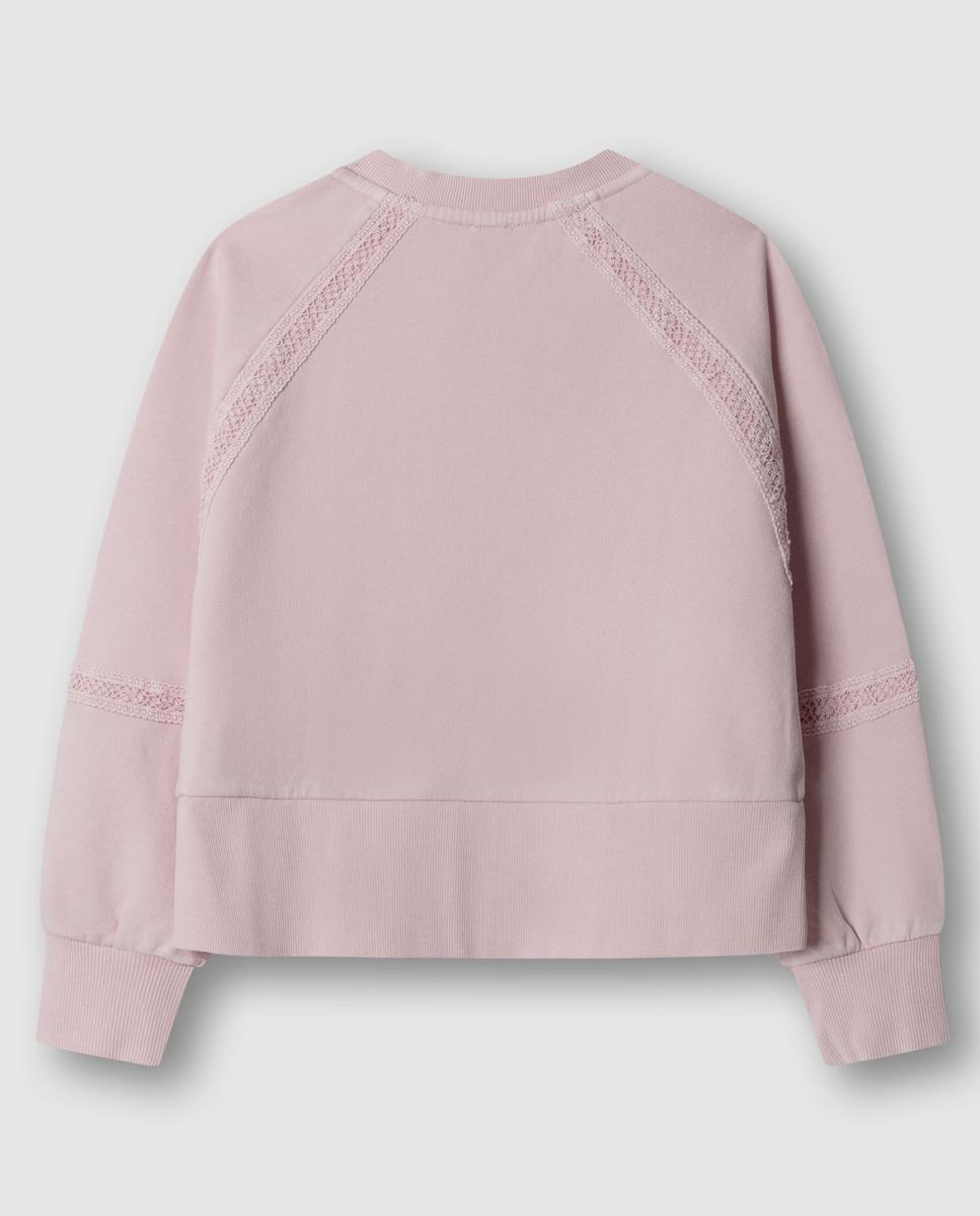 Sudadera con cuello en pico Gabelle de niña - Pepe Jeans - Rosa Rosa-2