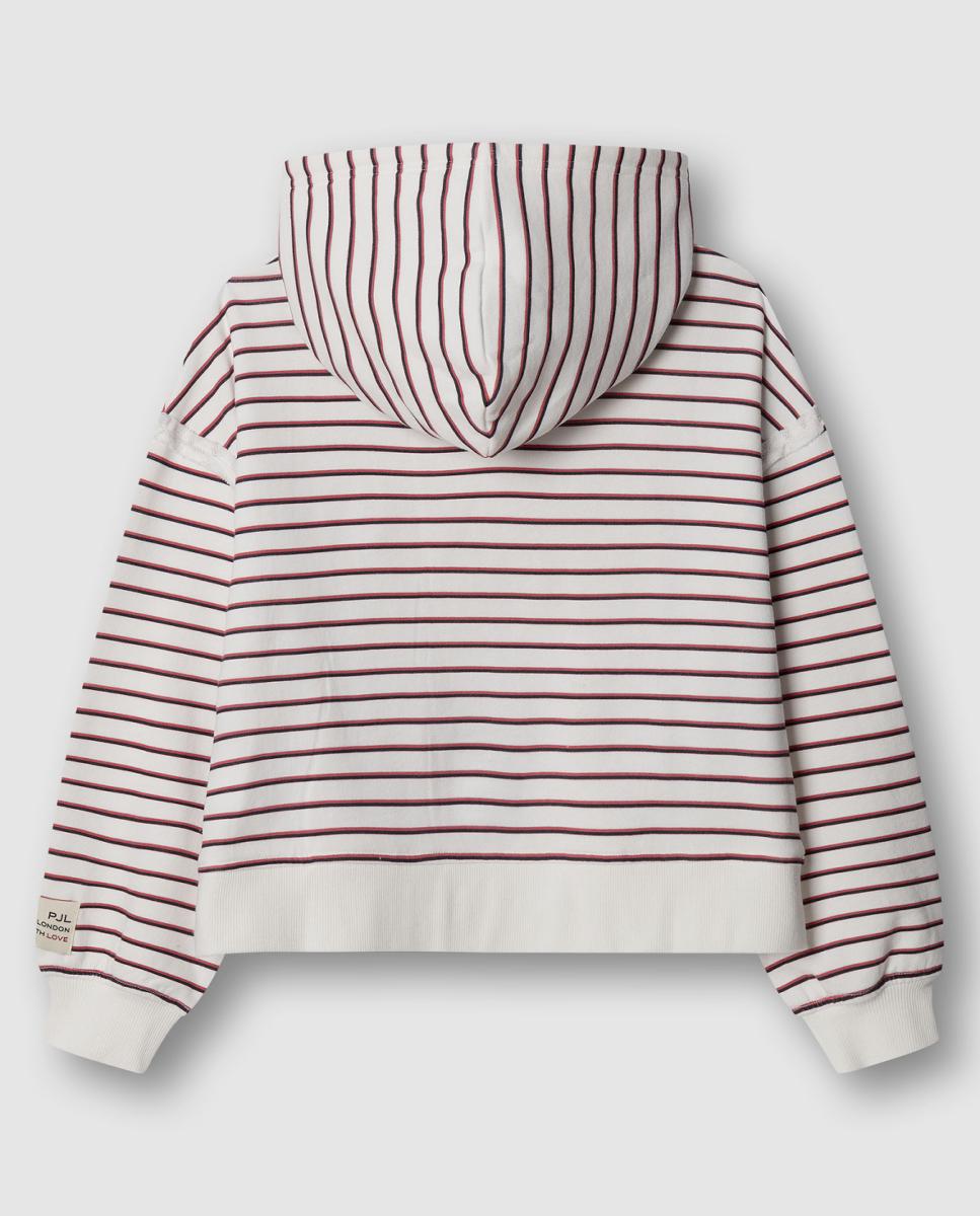 Sweatshirt às Riscas com Capuz Gardenia Pepe Jeans Multicolor-2