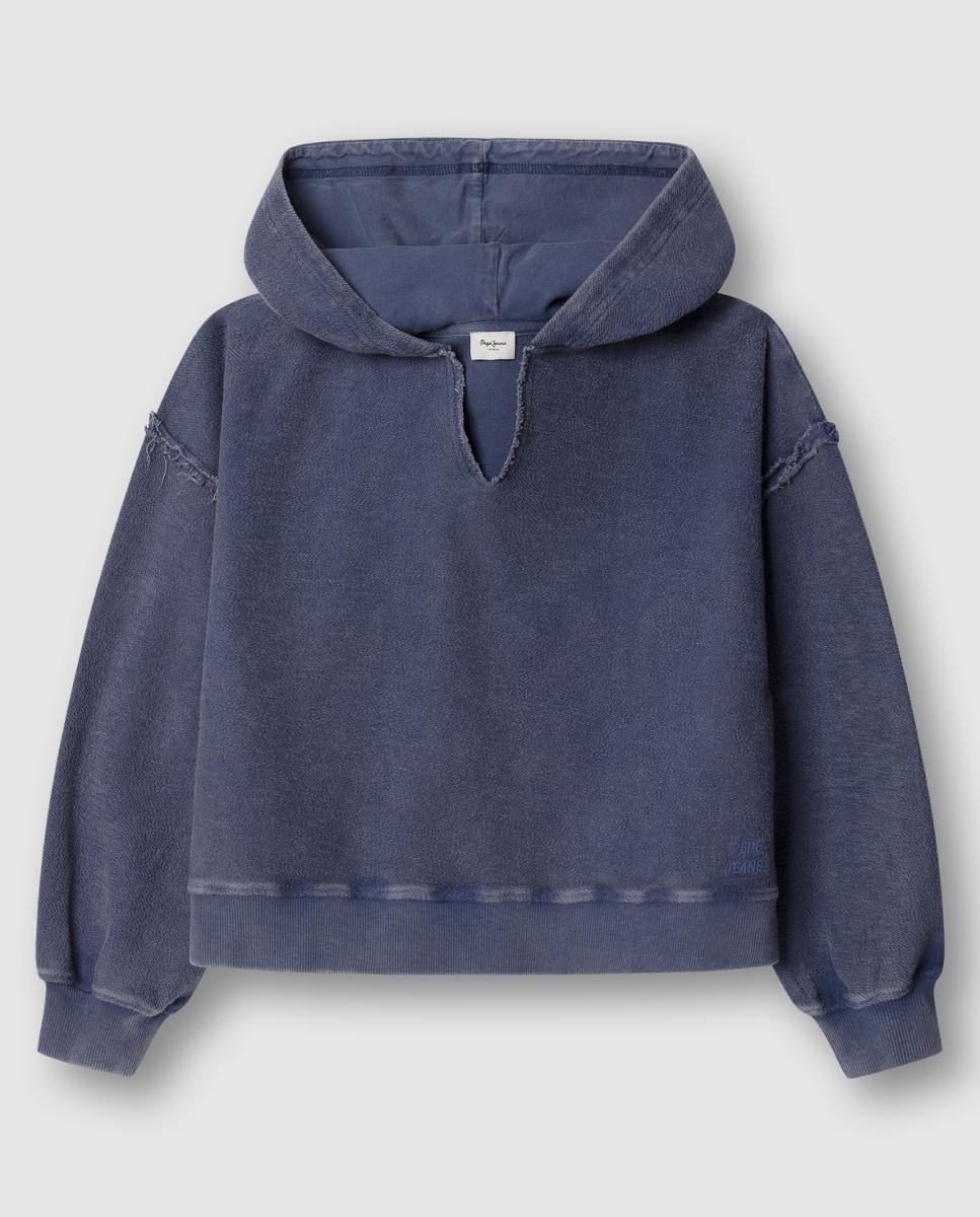 Imagem 0 de Sweatshirt com Capuz e Decote em Bico Genevive