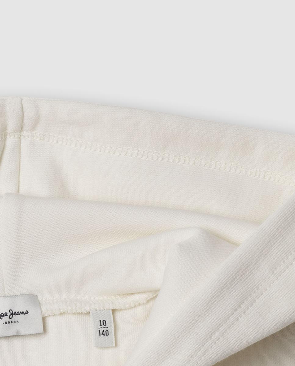 Sweatshirt com Capuz e Fecho de Correr Galathea Pepe Jeans Creme-3