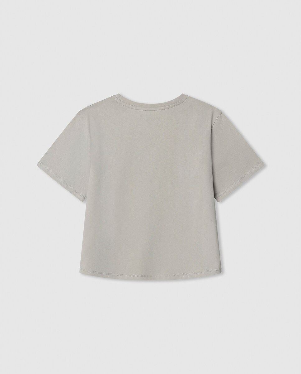 T-shirt Amanda Cinzento-2