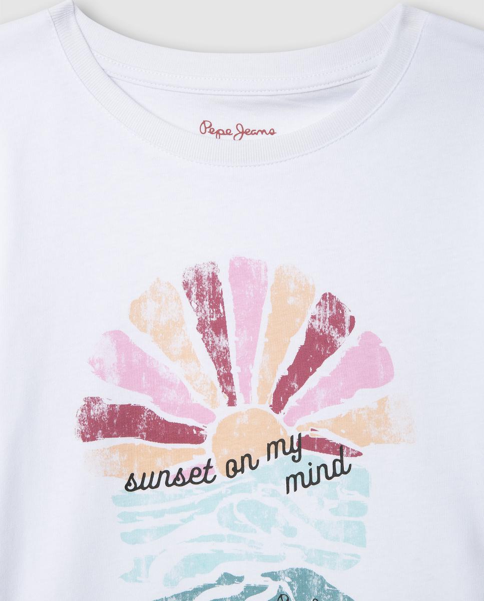 T-shirt Giada Pepe Jeans Branco-3