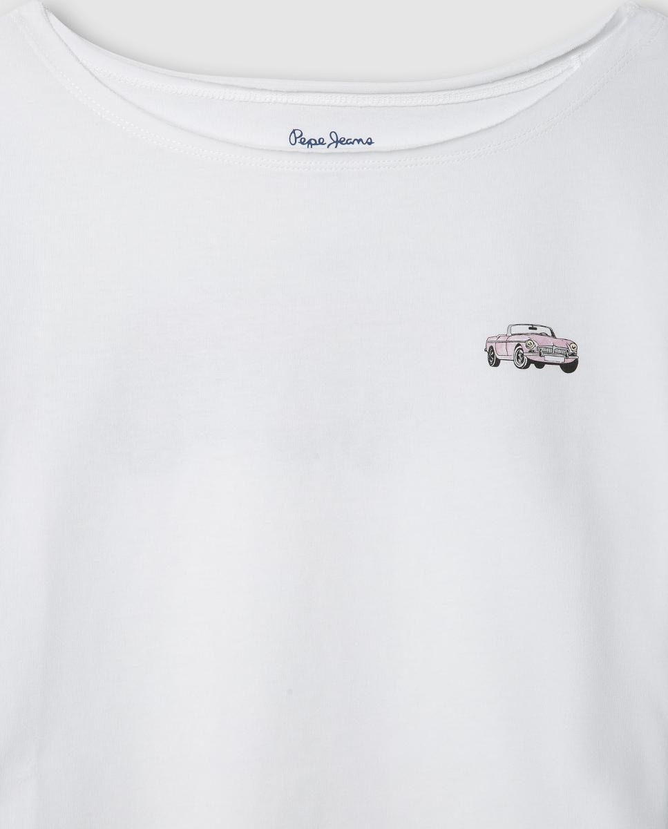 T-shirt Galya Pepe Jeans Branco-3