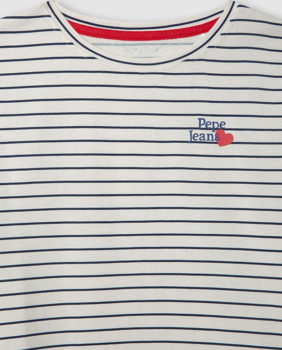 T-shirt às Riscas Gertrudis Multicolor-3