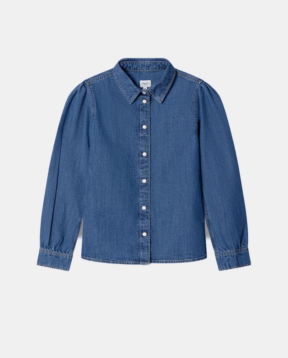 Camisa vaquera Macie de niña - Pepe Jeans - Azul Azul-1