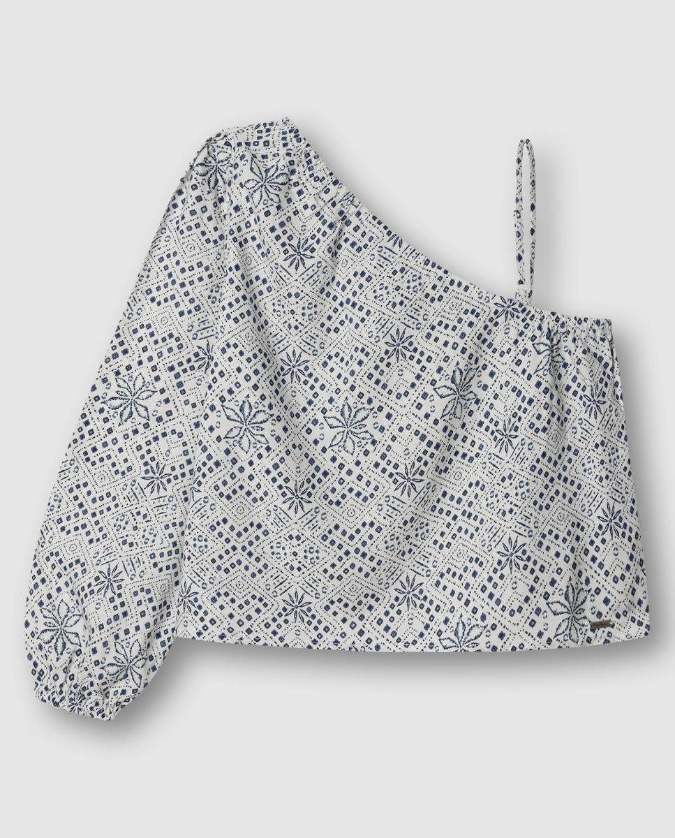 Imagem 0 de Blusa Assimétrica Estampada Irma