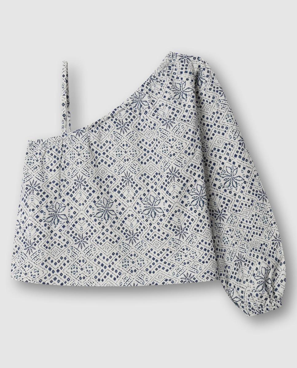 Blusa Assimétrica Estampada Irma Multicolor-2