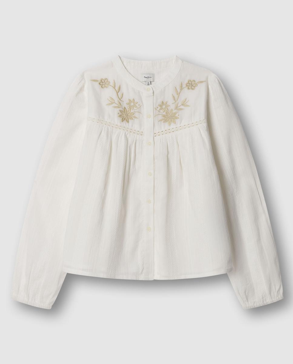 Imagem 0 de Camisa com Renda e Bordados Heather