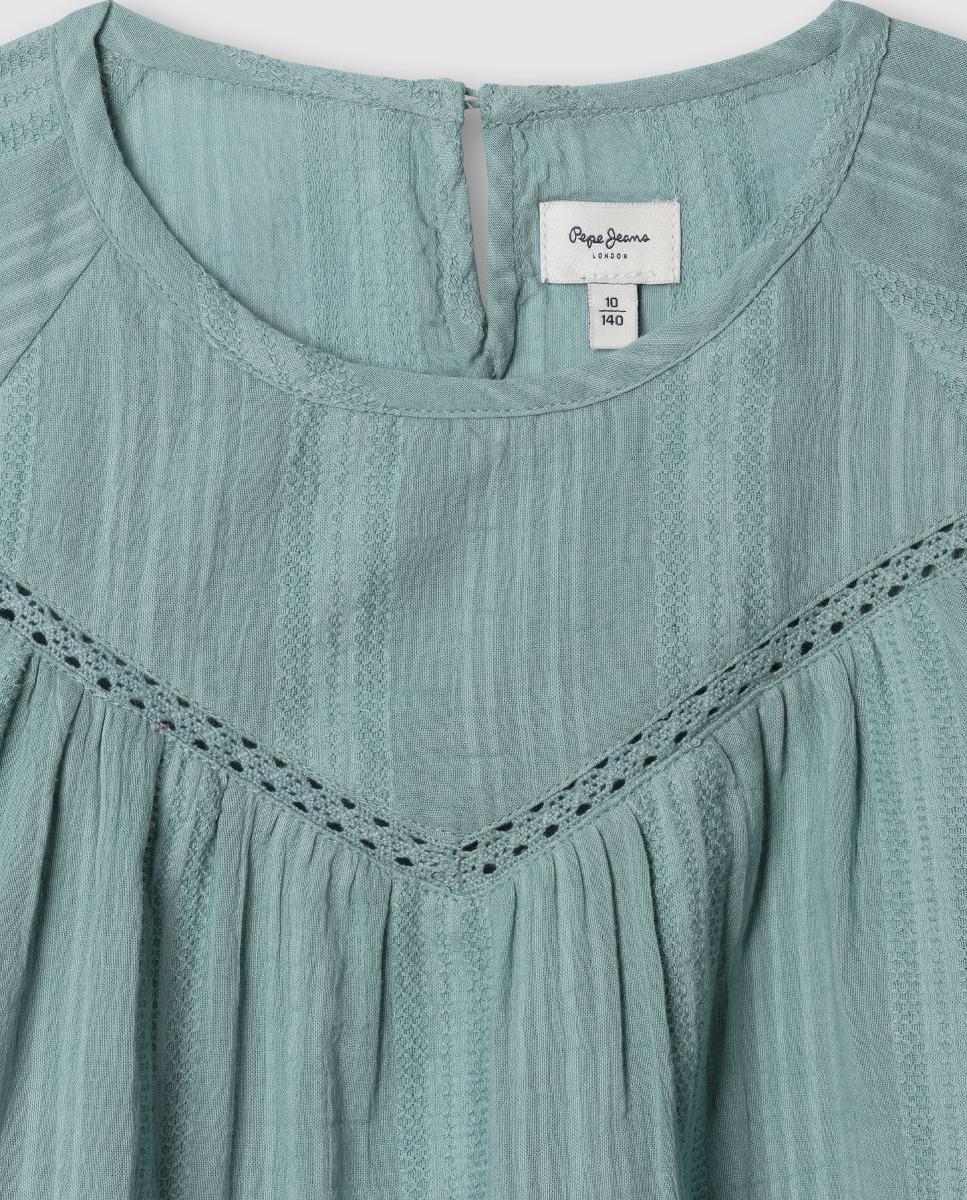 Blusa com Renda Heloise Verde Água-3