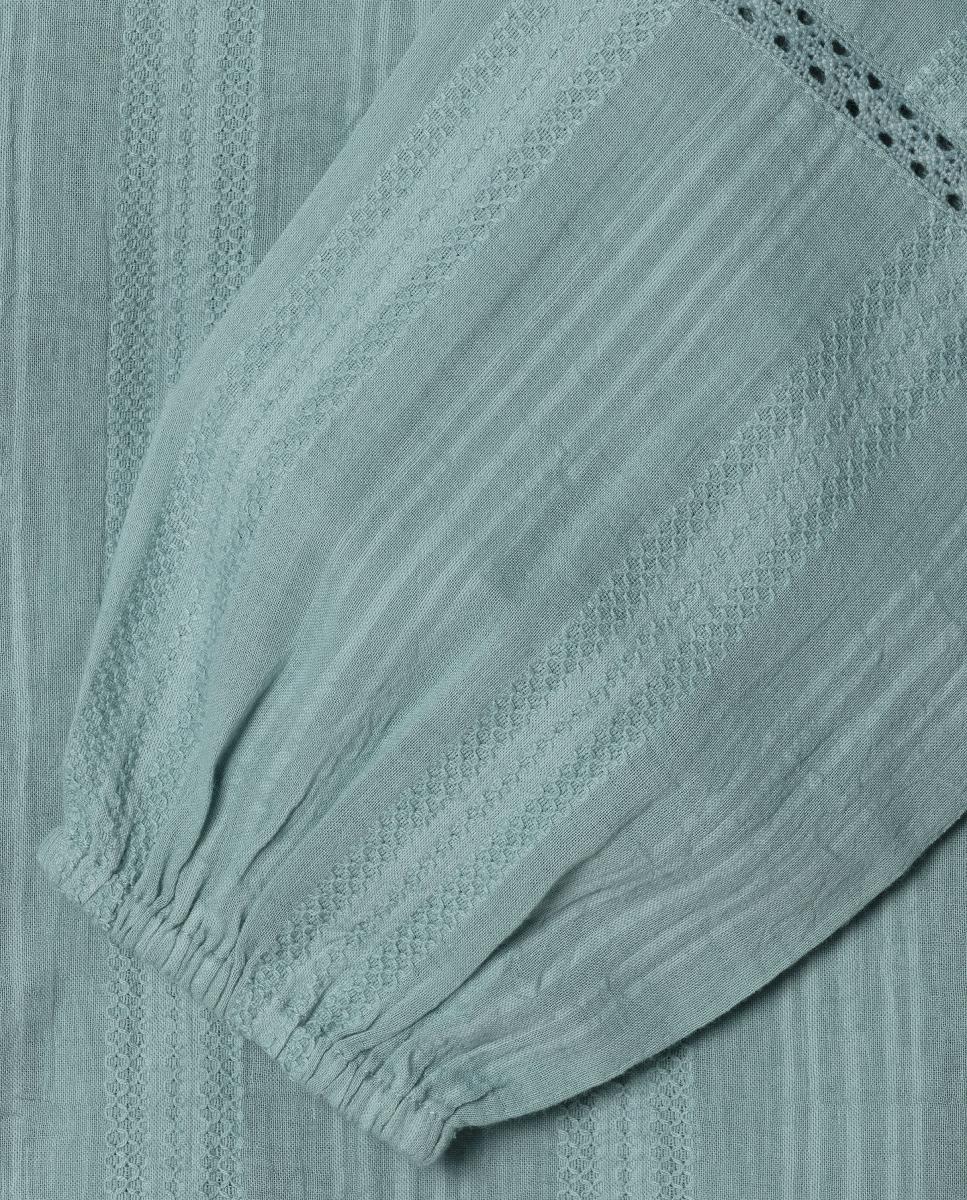 Blusa com Renda Heloise Verde Água-4