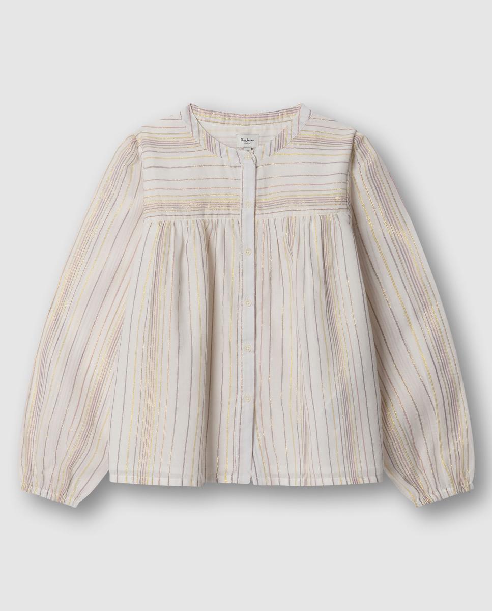 Imagem 0 de Camisa às Riscas de Fio Metalizado Hinny
