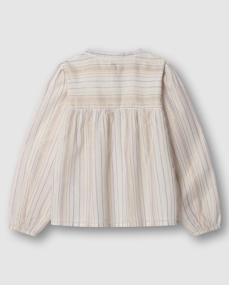 Camisa às Riscas de Fio Metalizado Hinny Multicolor-2