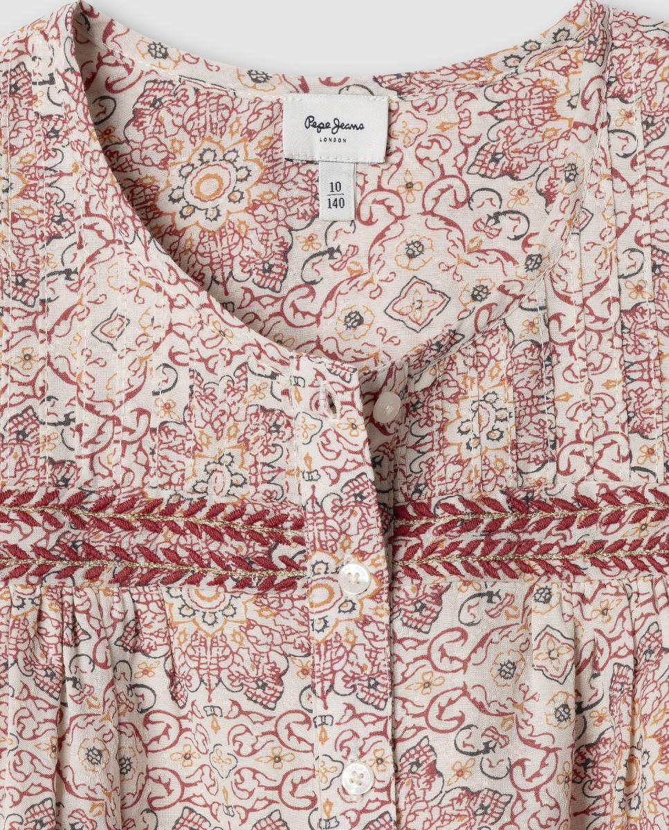 Blusa sem Mangas Estampada Hella Multicolor-3