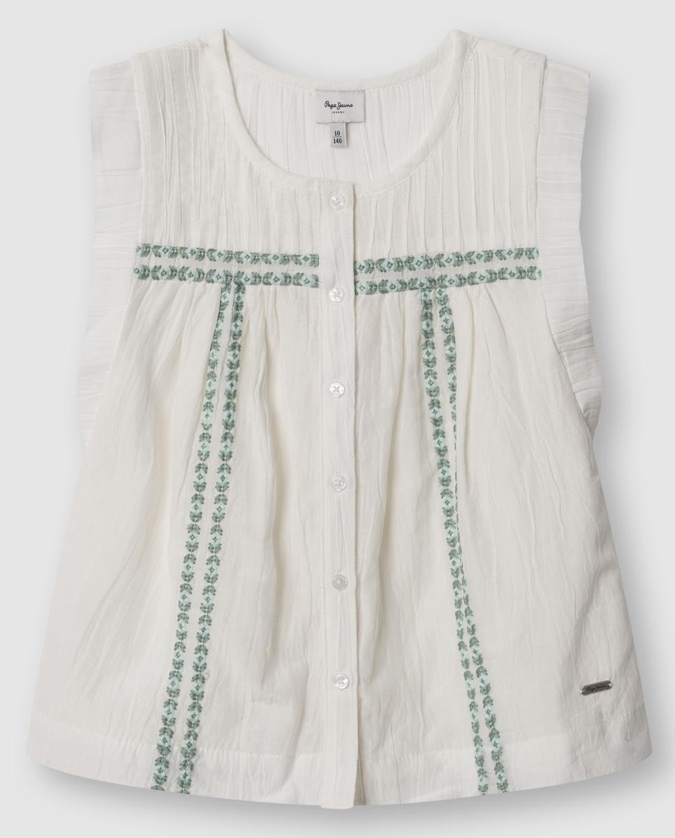 Imagem 0 de Camisa sem Mangas e com Bordados Hetty