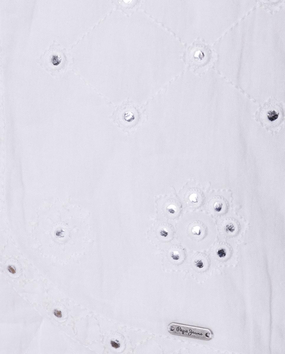 Colete com Espelhos Holly Pepe Jeans Branco-4