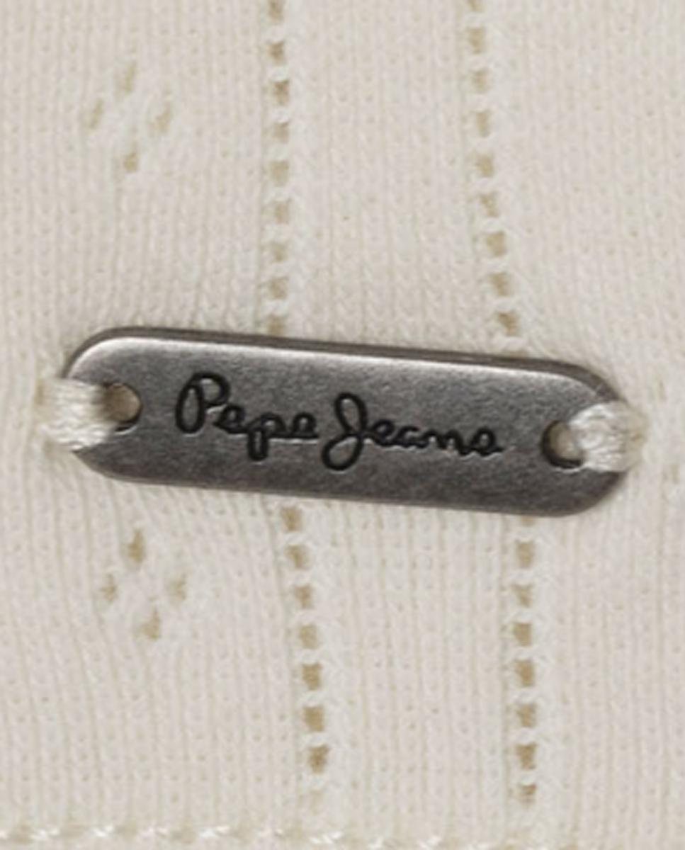 Top de Alças de Pointelle Galadriel Pepe Jeans Cru-3