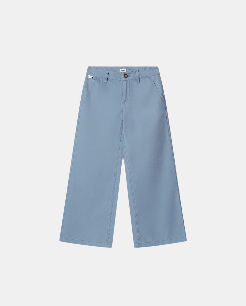 Pantalones vaqueros wide leg Philippa de niña - Pepe Jeans - Azul claro Azul claro-1