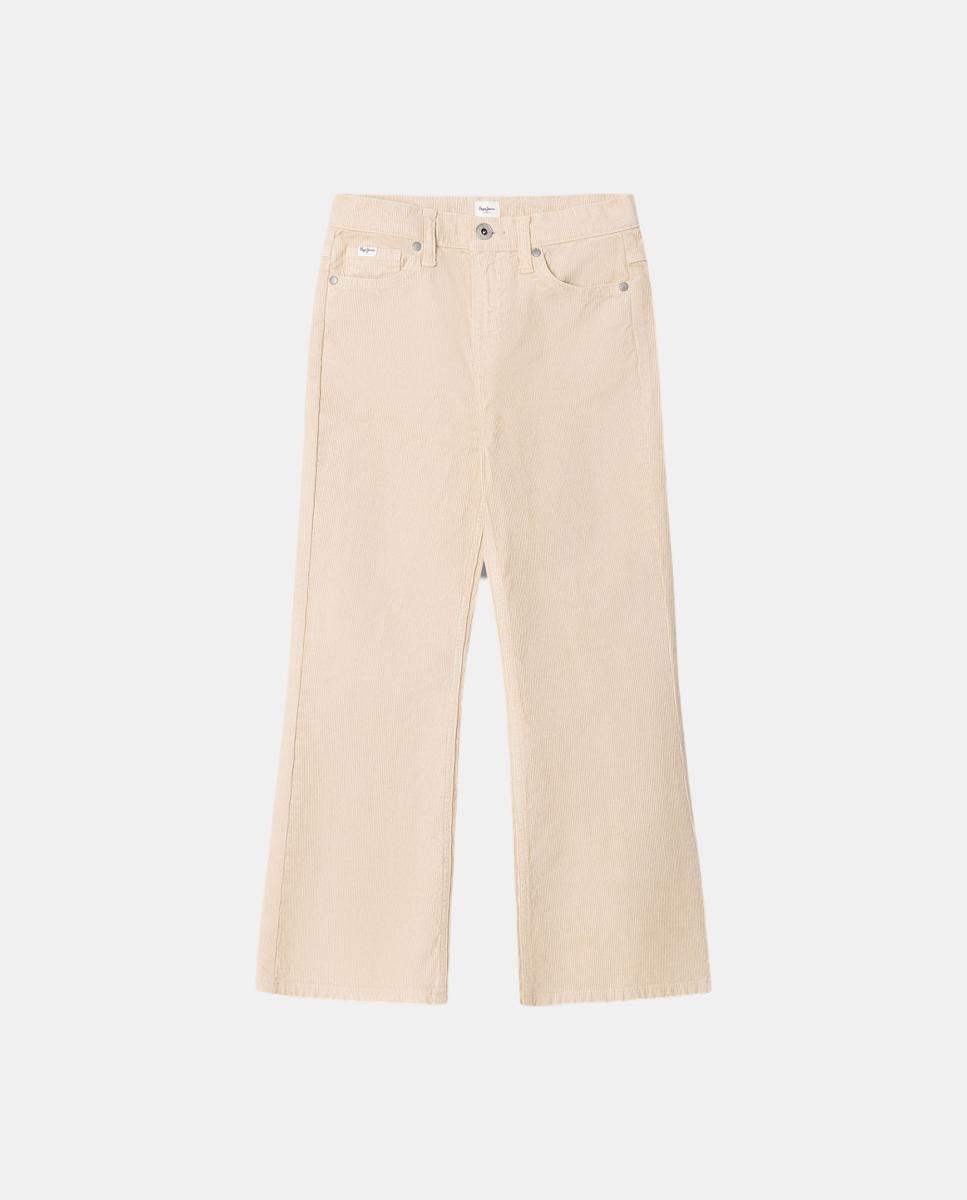 Pantalones de pana wide leg Wilma de niña - Pepe Jeans - Beige Beige-1
