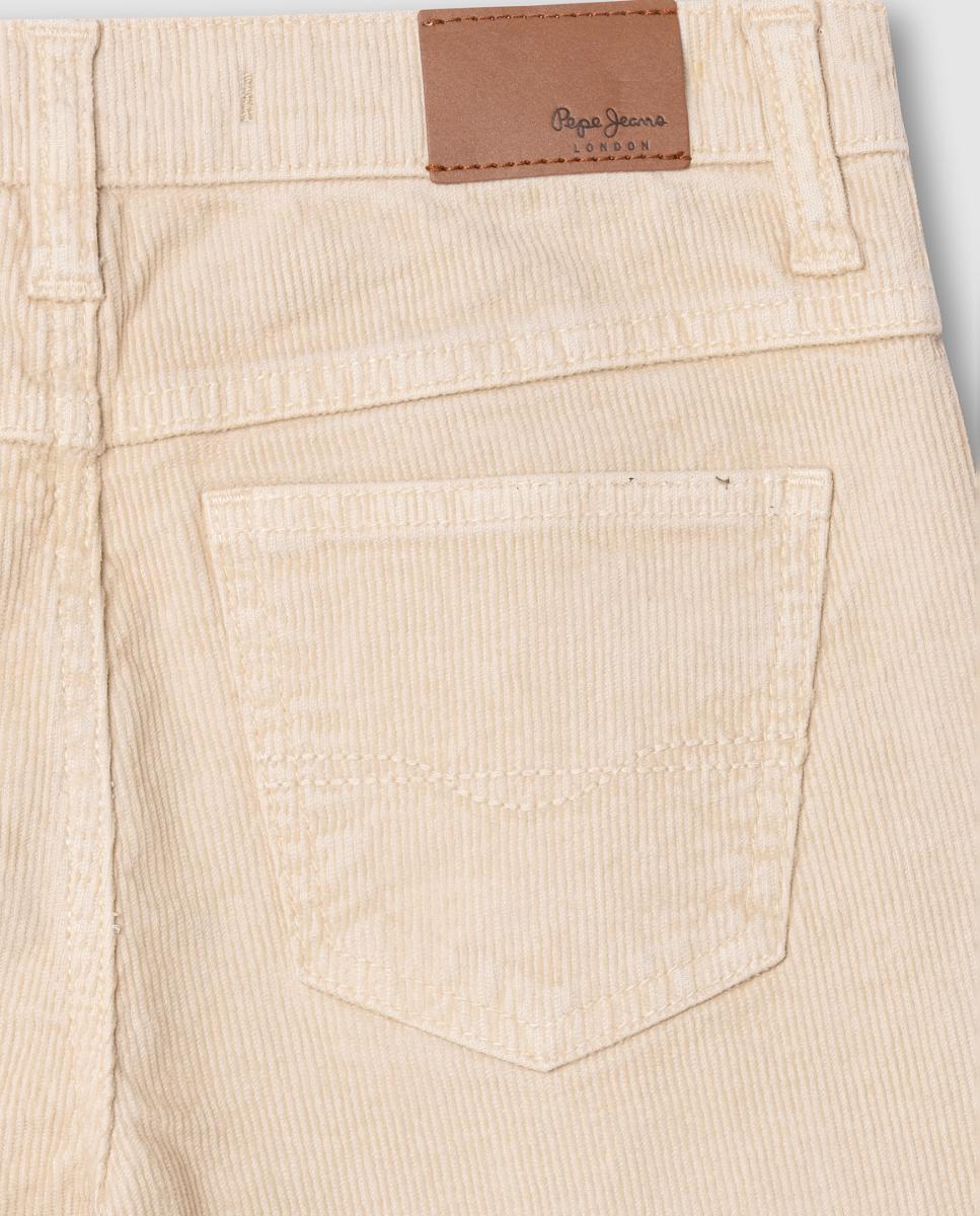 Pantalones de pana wide leg Wilma de niña - Pepe Jeans - Beige Beige-4