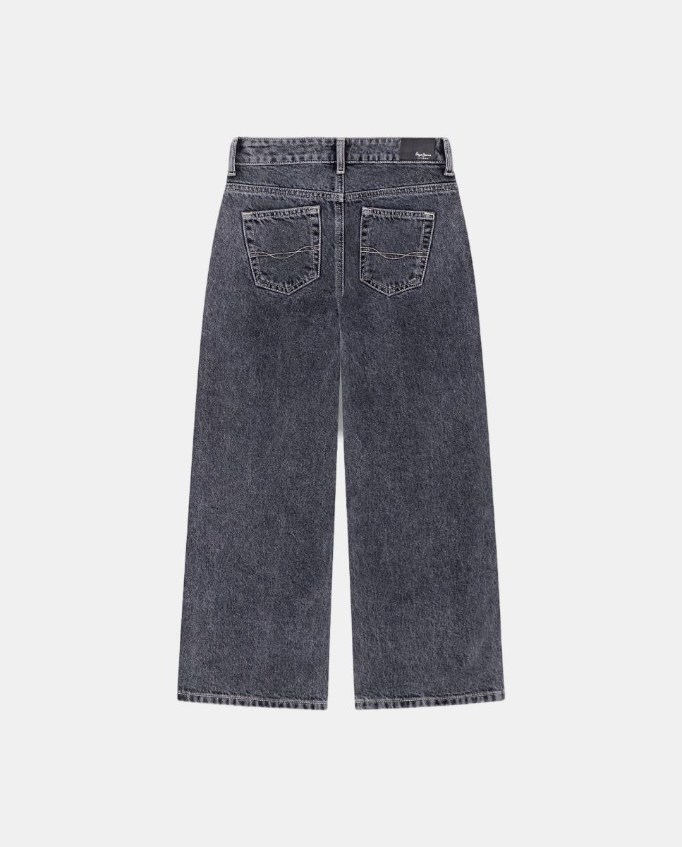 Pantalones vaqueros wide leg Lexy Frayed de niña - Pepe Jeans - Gris oscuro Gris oscuro-2