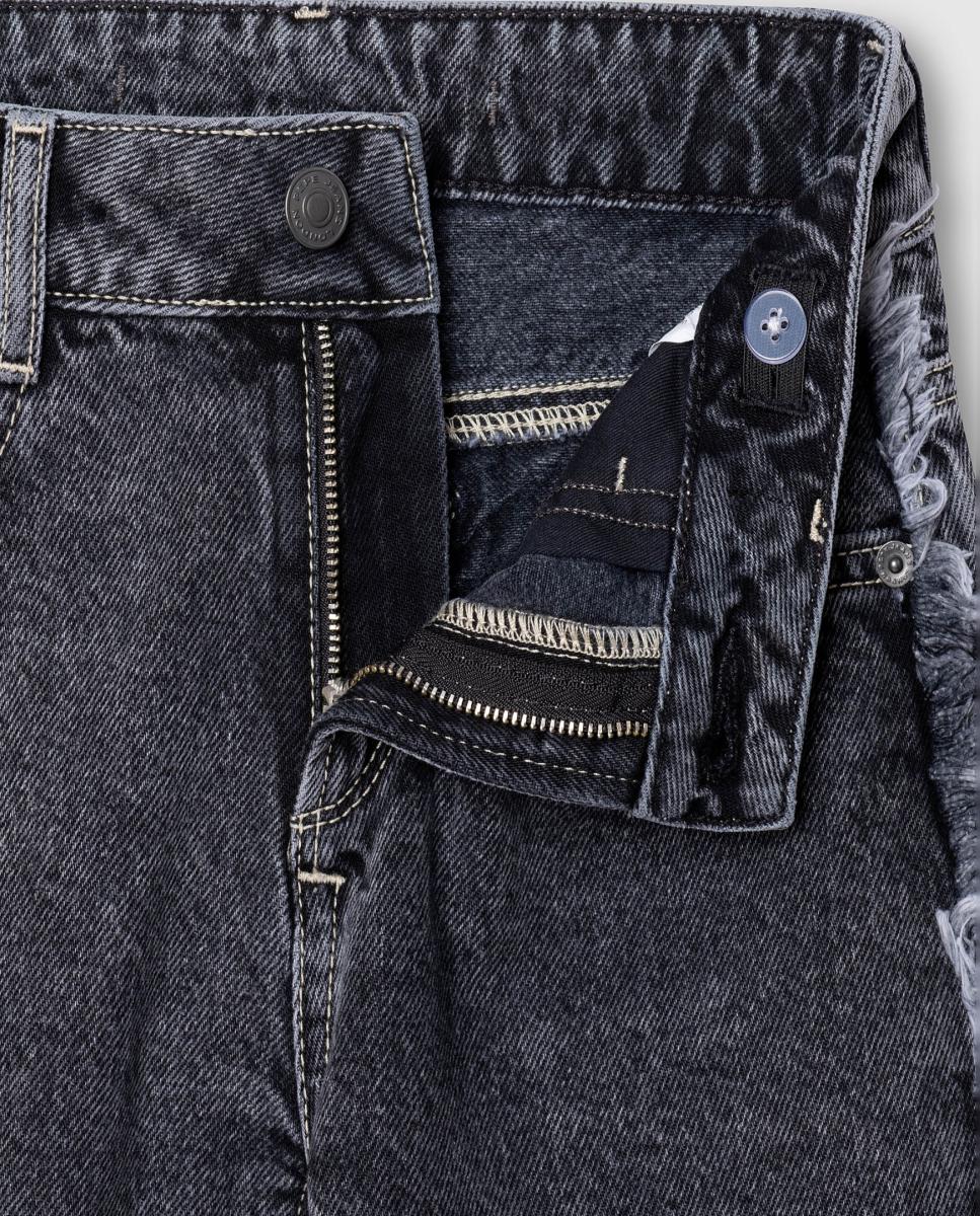 Pantalones vaqueros wide leg Lexy Frayed de niña - Pepe Jeans - Gris oscuro Gris oscuro-3