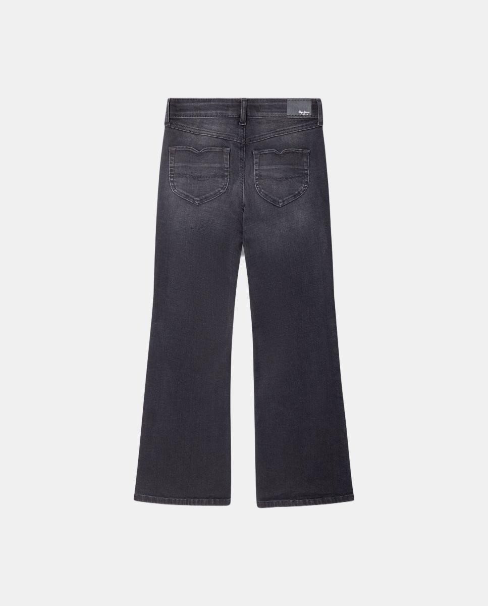 Jeans Slim Flare Willa Preto-2