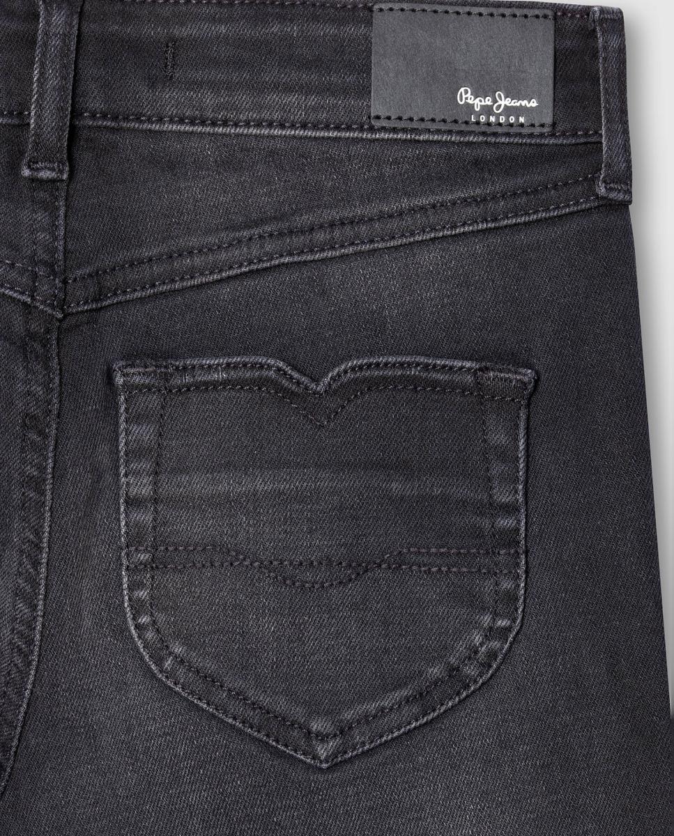 Jeans Slim Flare Willa Preto-4