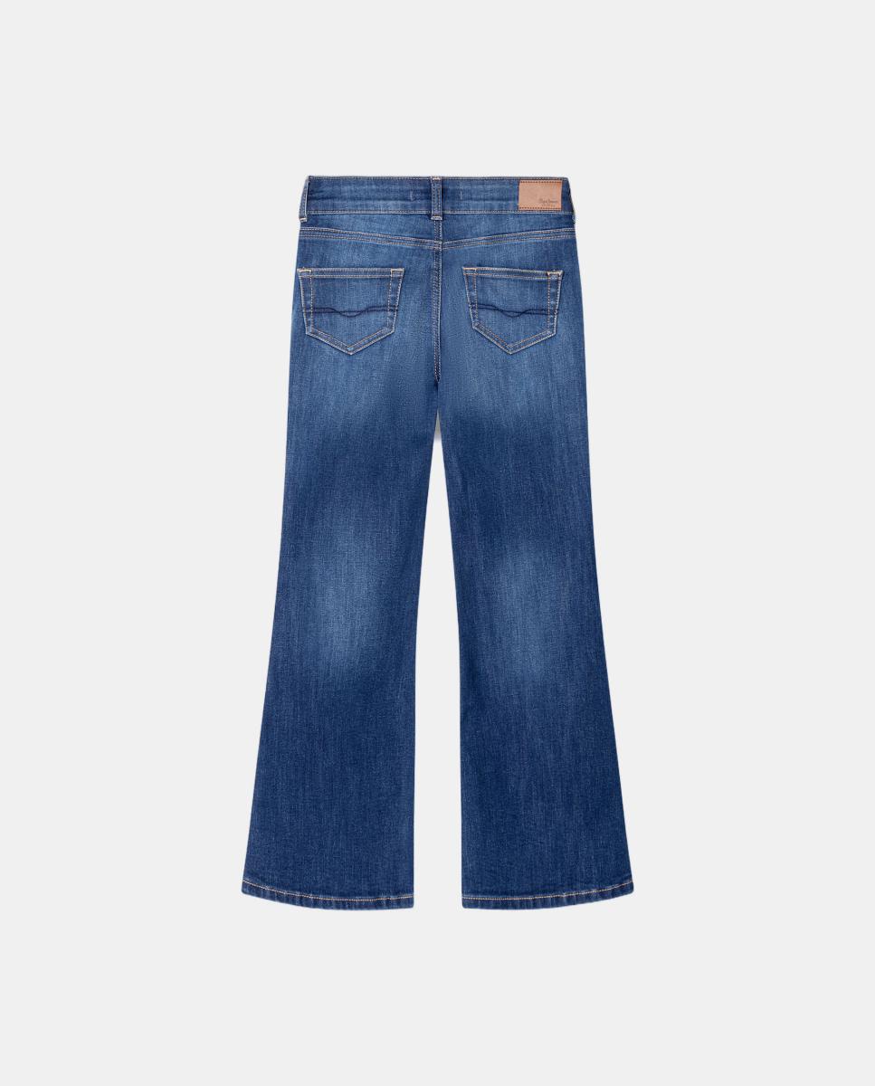 Jeans Slim Flare Sally Azul-2