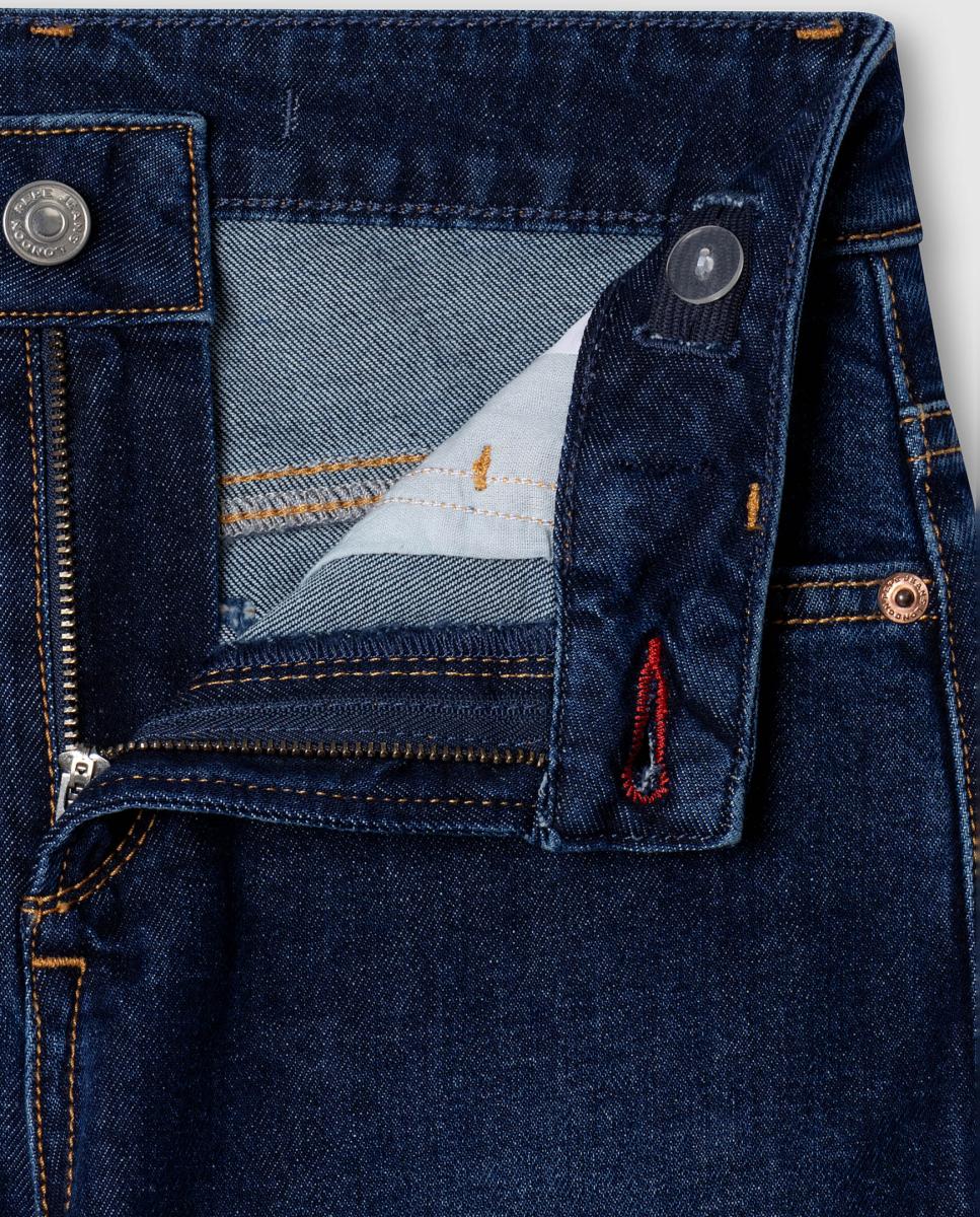 Jeans Wide Leg Lex para Menina Azul-índigo-3