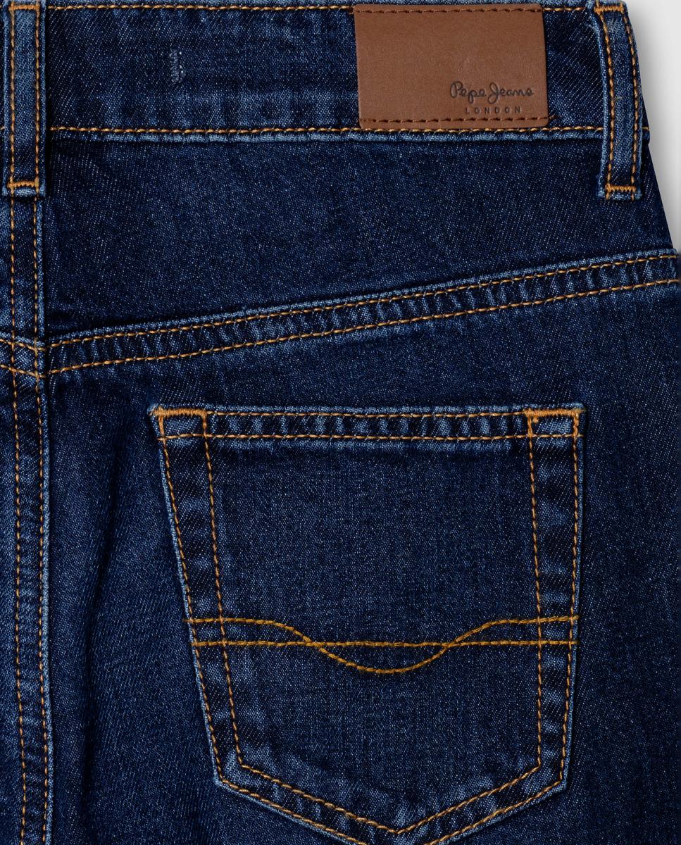 Jeans Wide Leg Lex para Menina Azul-índigo-4