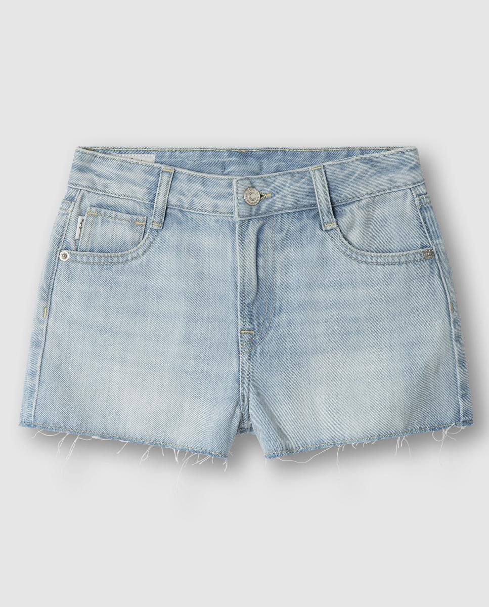 Shorts vaqueros A-Line Patty de niña - Pepe Jeans - Azul claro Azul claro-1
