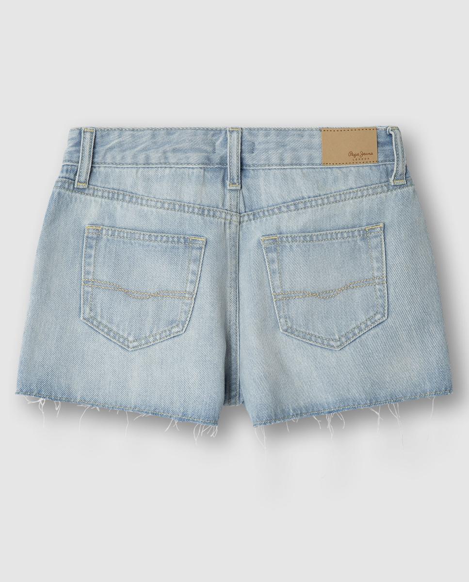 Shorts vaqueros A-Line Patty de niña - Pepe Jeans - Azul claro Azul claro-2