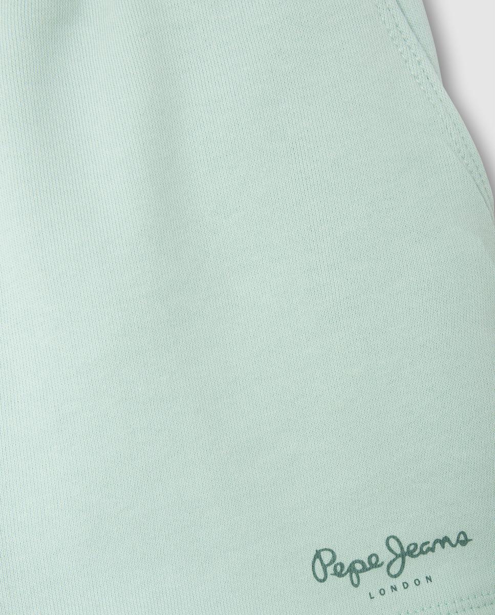 Calções de Felpa Gab Pepe Jeans Verde Água-4