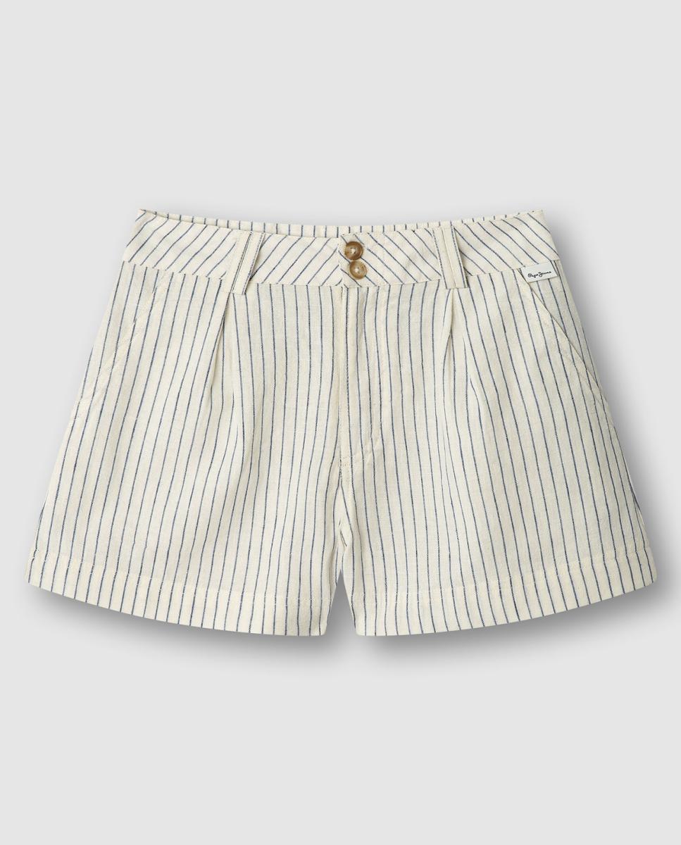 Imagem 0 de Calções Chino às Riscas