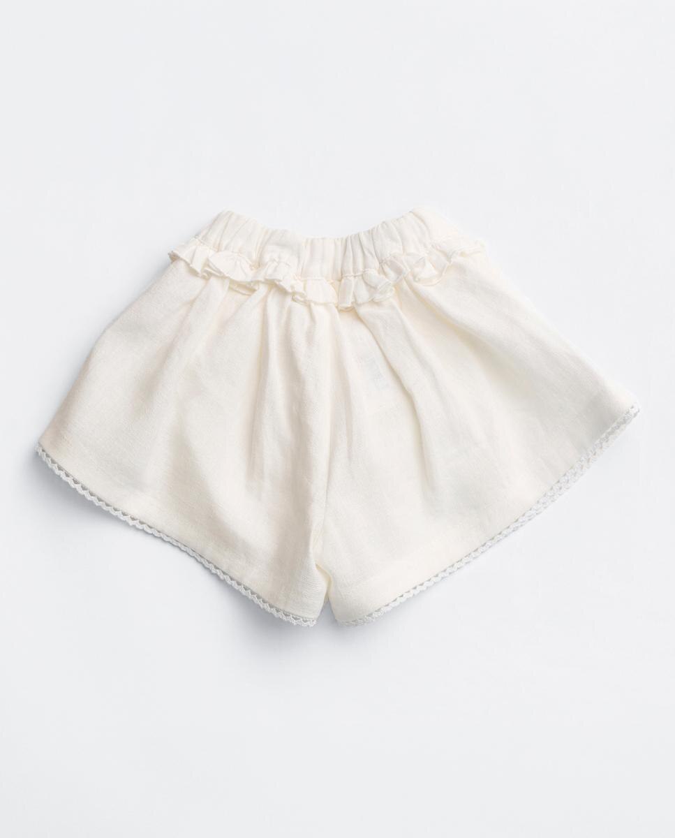 Short Niña - NANOS - Blanco Blanco-2