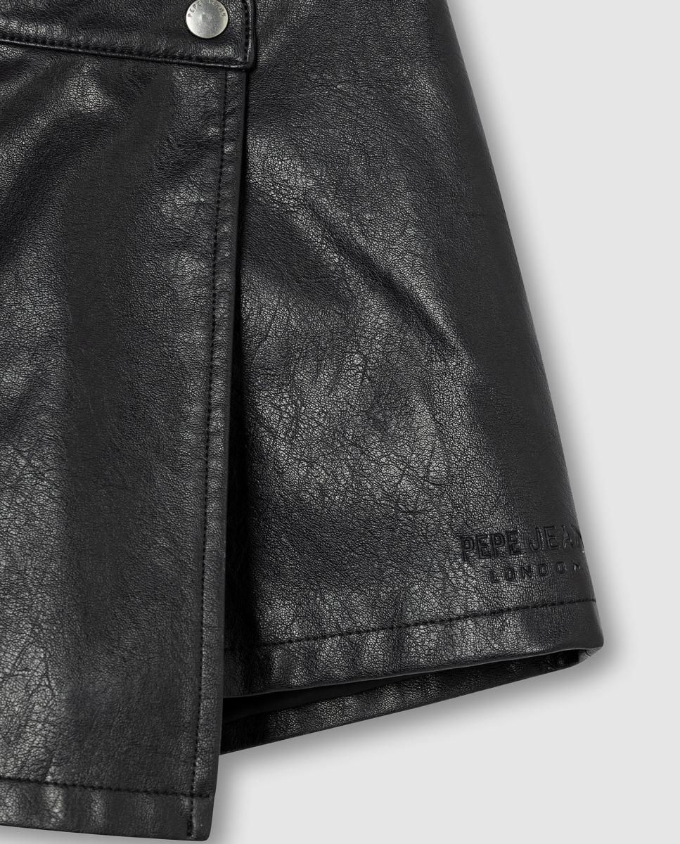 Falda pantalón Naz de niña - Pepe Jeans - Negro Negro-3