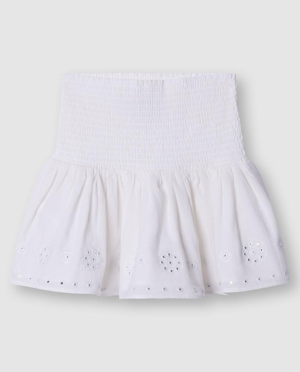 Saia com Espelhos Holly Pepe Jeans Branco-2