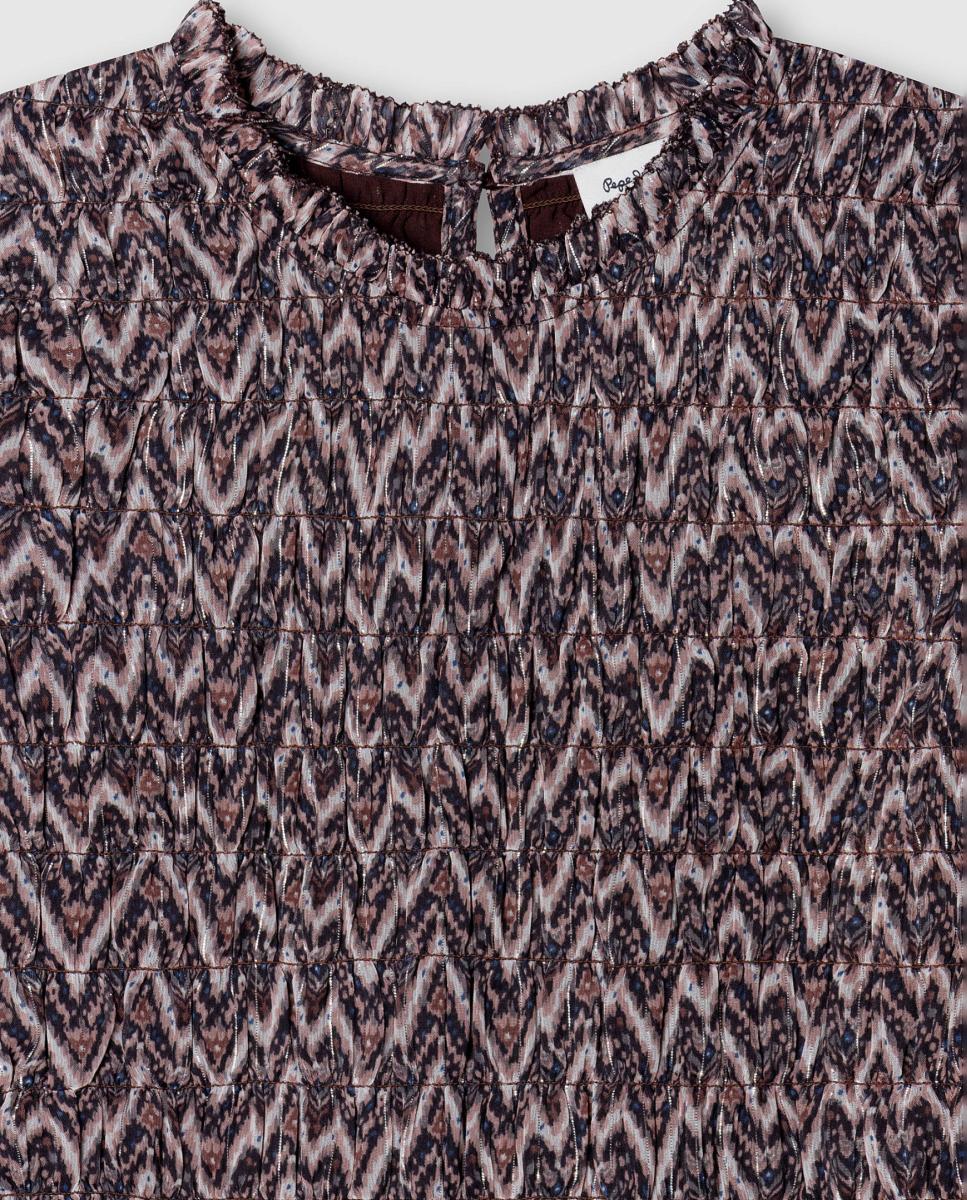 Minivestido de gasa Narcissa de niña - Pepe Jeans - Multicolor Multicolor-3