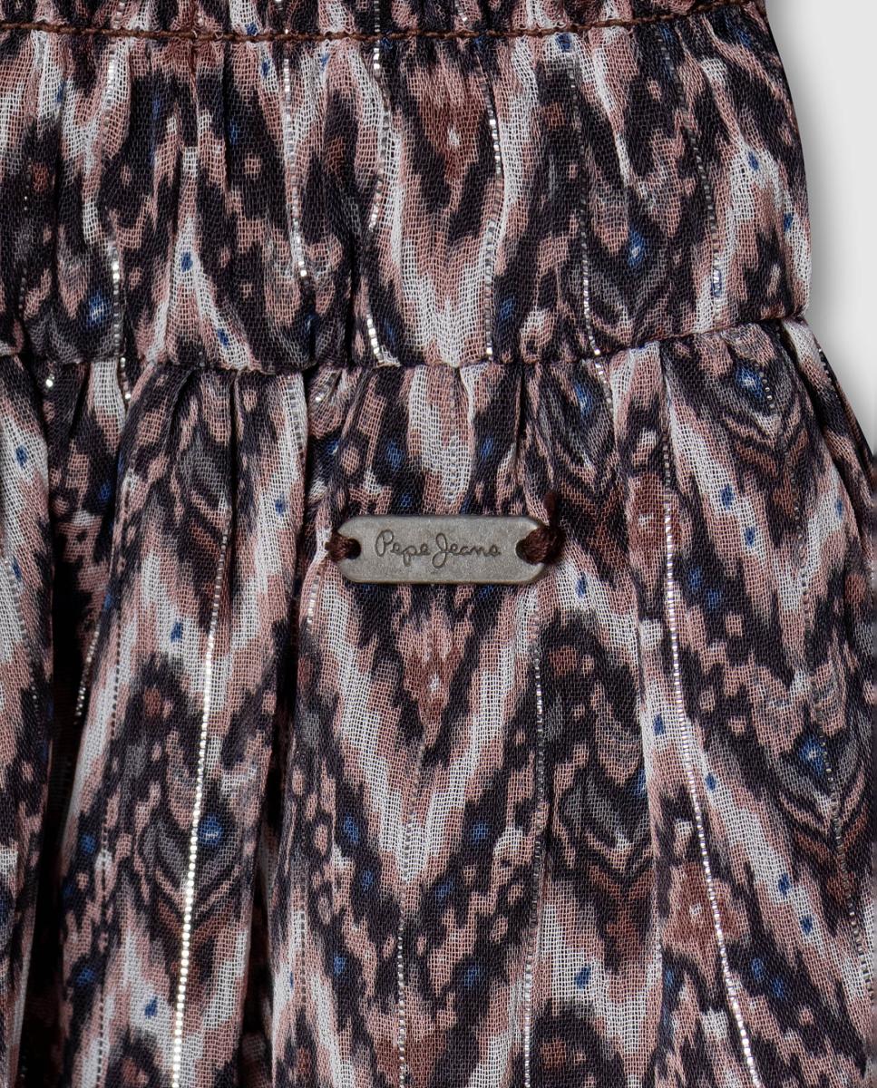 Minivestido de gasa Narcissa de niña - Pepe Jeans - Multicolor Multicolor-4