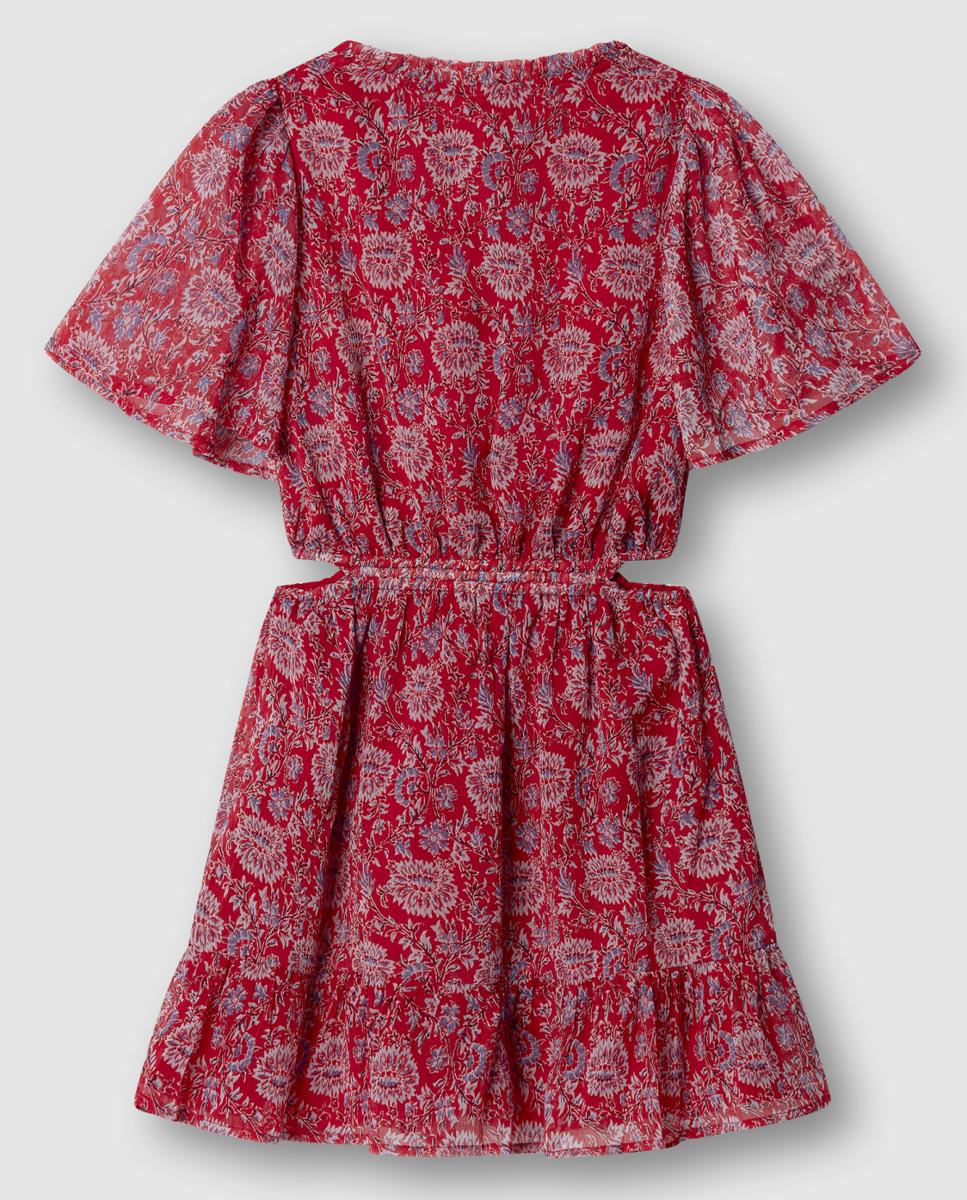 Mini Vestido Estampado Iliana Pepe Jeans Vermelho-2