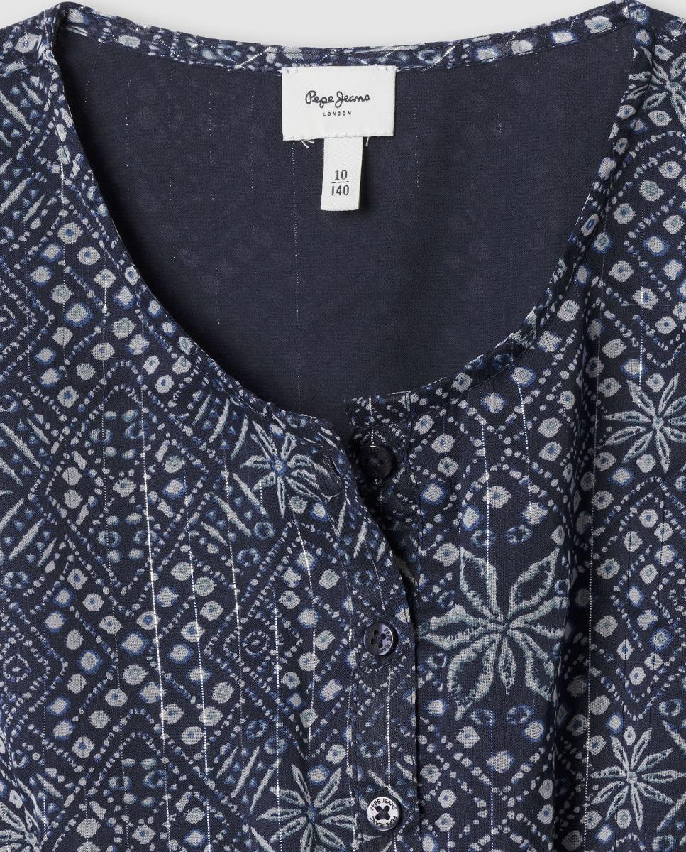 Vestido Estampado Imabel Pepe Jeans Azul-marinho-3