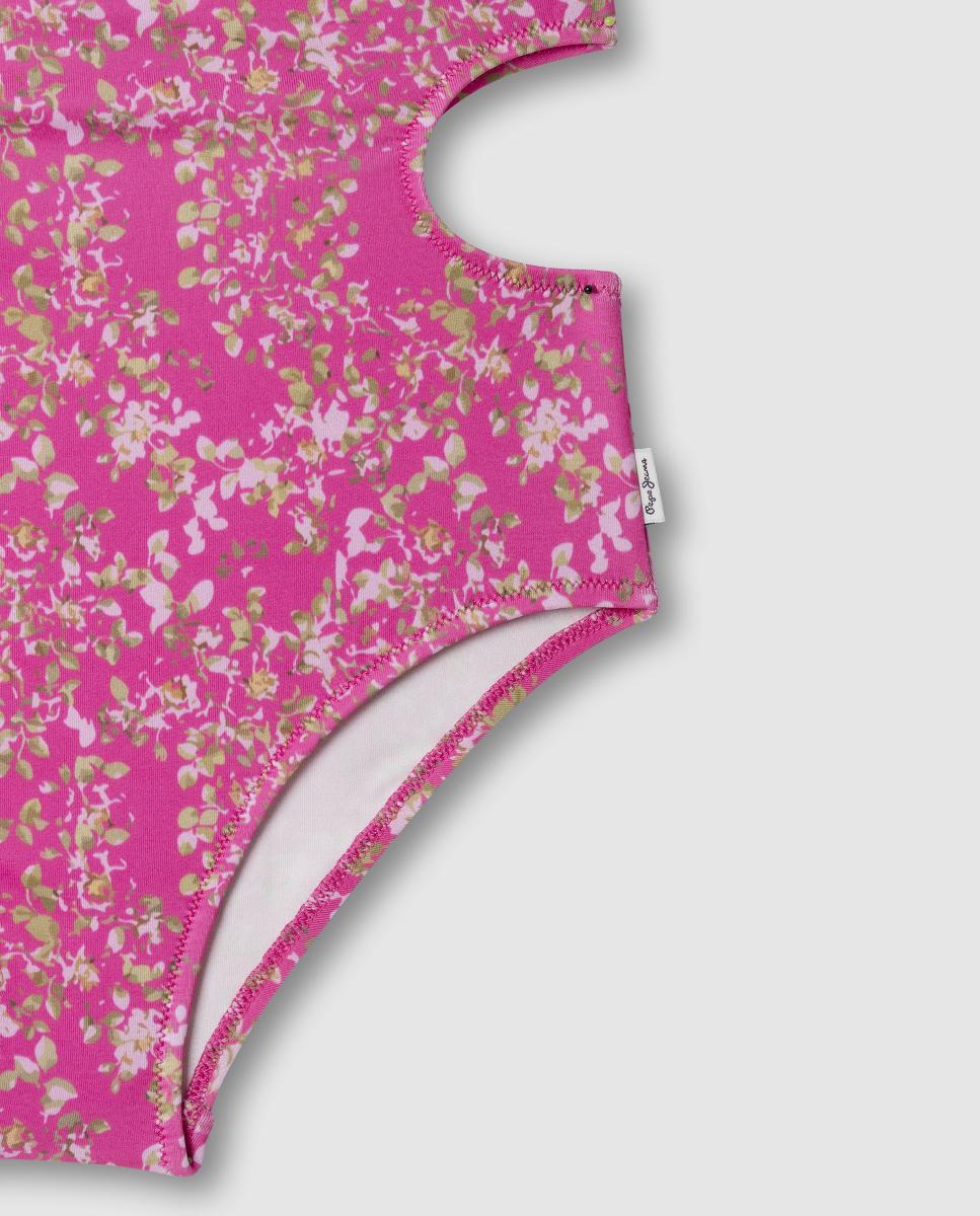 Fato de Banho com Estampado Floral Ditsy Pepe Jeans Rosa-4