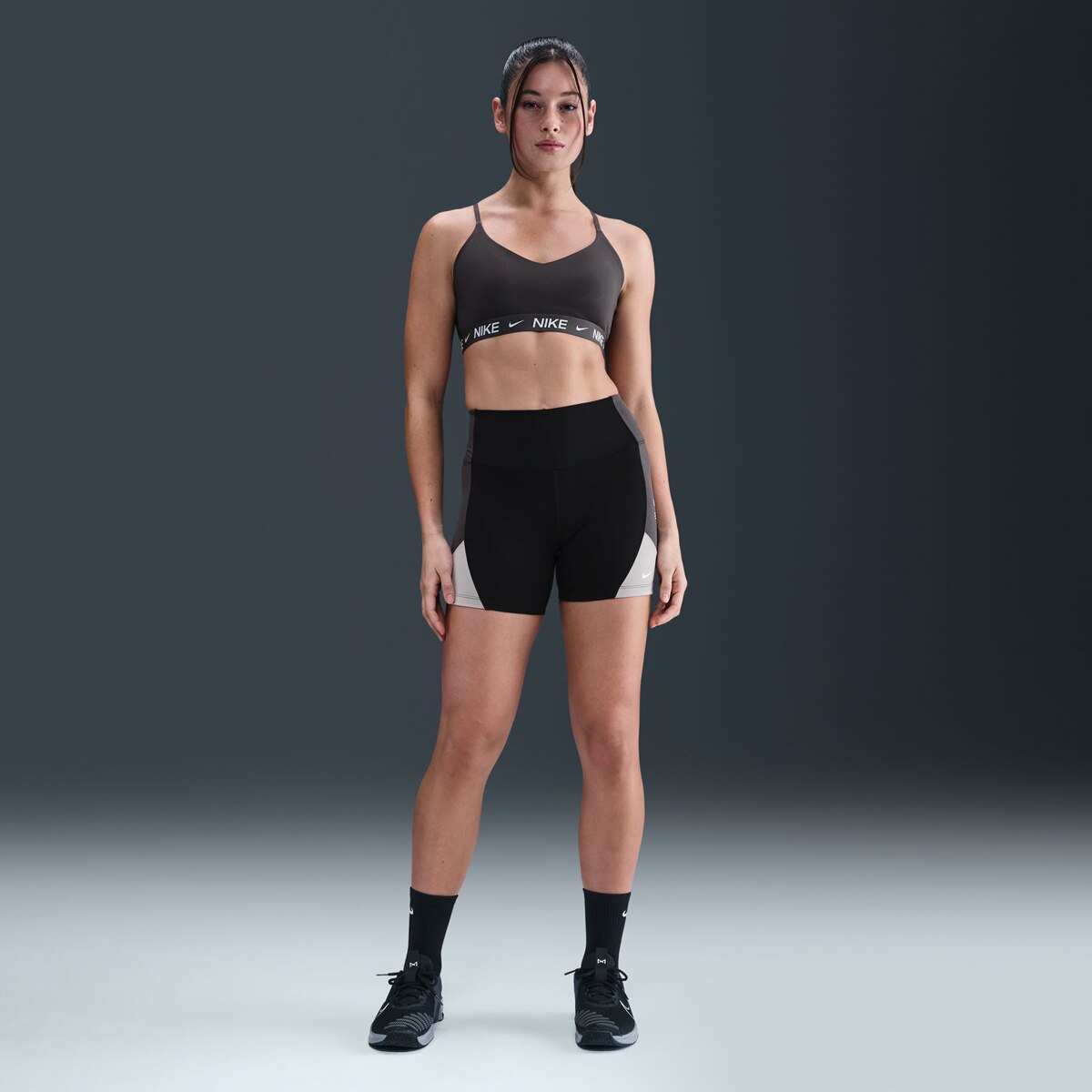Leggings Tipo Calções de Mulher One Preto-5