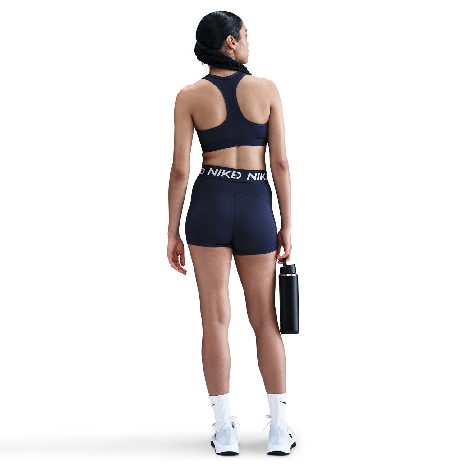 Leggings Tipo Calções de Mulher Pro Azul-marinho-2