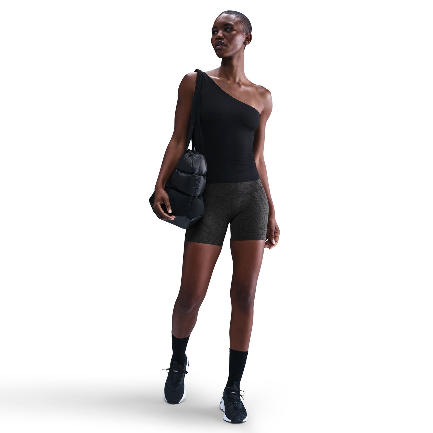 Leggings Tipo Calções de Mulher Zenvy Preto / Cinzento-5